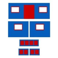 Kids' Junior Metal Loft Bed With Storage Steps And Curtain Set Black/Blue - Room & Joy -Professional Childrens Furniture Store GUEST f9beea83 cc27 4ed6 b65b f85590c8b3f5