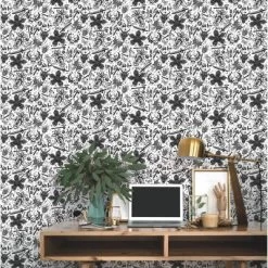 Stranger Things Hellfire Club Peel And Stick Wallpaper Red - RoomMates