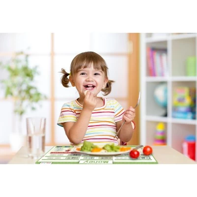 Merka Kids Educational Placemats For Kids Placemats Wipeable Set Of 4 Wipeable Silicone Mats Time Money Calendar & Season 2 Merka Kids Educational Placemats For Kids Placemats Wipeable Set Of 4 Wipeable Silicone Mats Time Money Calendar & Season - Image 2