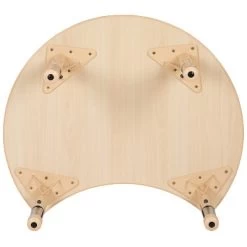 Flash Furniture 25.125"W X 35.5"L Crescent Natural Plastic Height Adjustable Activity Table -Professional Childrens Furniture Store GUEST faef9e46 3cb2 40ec a568 94c57803921f