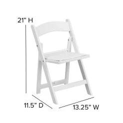 Flash Furniture Kids Folding Chairs With Padded Seats | Set Of 2 White Resin Folding Chair With Vinyl Padded Seat For Kids -Professional Childrens Furniture Store GUEST fce8f1f2 9ea5 4387 9b0d 44f5bcb78cc3