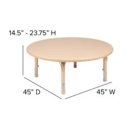 Flash Furniture 45" Round Plastic Height Adjustable Activity Table 13 Flash Furniture 45" Round Plastic Height Adjustable Activity Table -Professional Childrens Furniture Store GUEST fd16d9a9 e74d 4d43 8864 c668994b06ff
