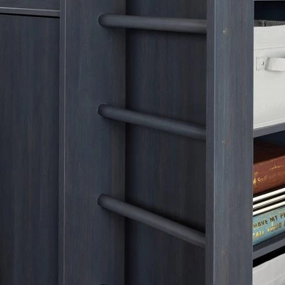 Twin Asten Loft Bed With Desk Blueberry - South Shore 2 Twin Asten Loft Bed With Desk Blueberry - South Shore - Image 2