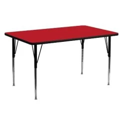 Emma And Oliver 24x60 Rectangle HP Laminate Adjustable Activity Table -Professional Childrens Furniture Store GUEST fe1d368a b3b8 475e 87f9 e83595460966