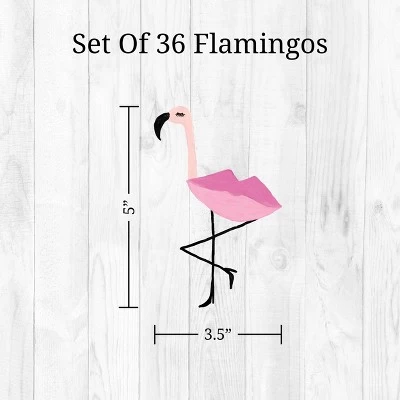 Flamingos Wall Decor - Decalcomania 3 Flamingos Wall Decor - Decalcomania - Image 3