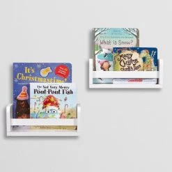 2pk Kids' 10" Floating Wall Mount Bookshelf Set White - RiverRidge Home 21 2pk Kids' 10" Floating Wall Mount Bookshelf Set White - RiverRidge Home -Professional Childrens Furniture Store GUEST fe817720 8317 4443 9e28 6e054c23eaba