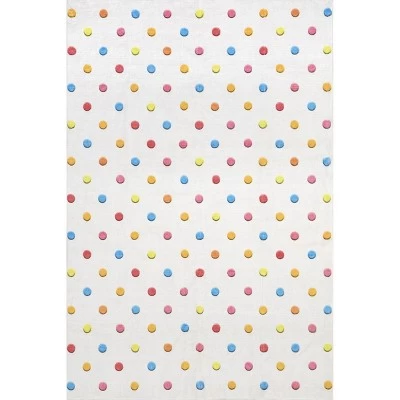 NuLOOM Ilse Colorful Dots Machine Washable Kids Area Rug 9 NuLOOM Ilse Colorful Dots Machine Washable Kids Area Rug - Image 9