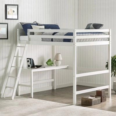 Full Caspian Loft Bed White - Hillsdale Furniture 11 Full Caspian Loft Bed White - Hillsdale Furniture - Image 11