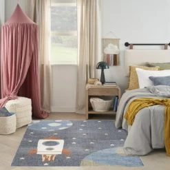 Nourison Kids Washable Space Rocketship Indoor Rug -Professional Childrens Furniture Store GUEST ffadb803 baa7 46b8 92ed 012770568a06