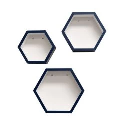 8" X 10" X 12" Set Of 3 Hexagon Shelves For Kids' Room - InPlace -Professional Childrens Furniture Store GUEST ffd6b925 e70e 4303 8d63 78675ef0a395